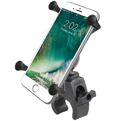 RAM Mounts X-Grip Large Phone Mount with Low Profile Tough-Claw Base