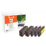 Peach PI300-722 inktcartridge 5 stuk(s) Compatibel Normaal rendement Zwart, Cyaan, Magenta, Geel