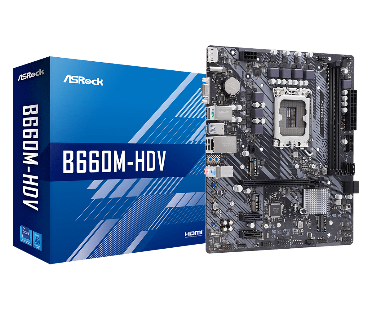 Image of Asrock B660M-HDV Intel B660 LGA 1700 micro ATX
