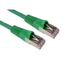Cables Direct 5m CAT6a, M - M networking cable Green S/FTP (S-STP)