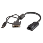 Vertiv Avocent MPUIQ-VMCDV toetsenbord-video-muis (kvm) kabel Zwart 0,3556 m