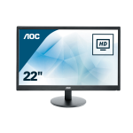 AOC Basic-line E2270SWDN LED display 54.6 cm (21.5") 1920 x 1080 pixels Full HD Black