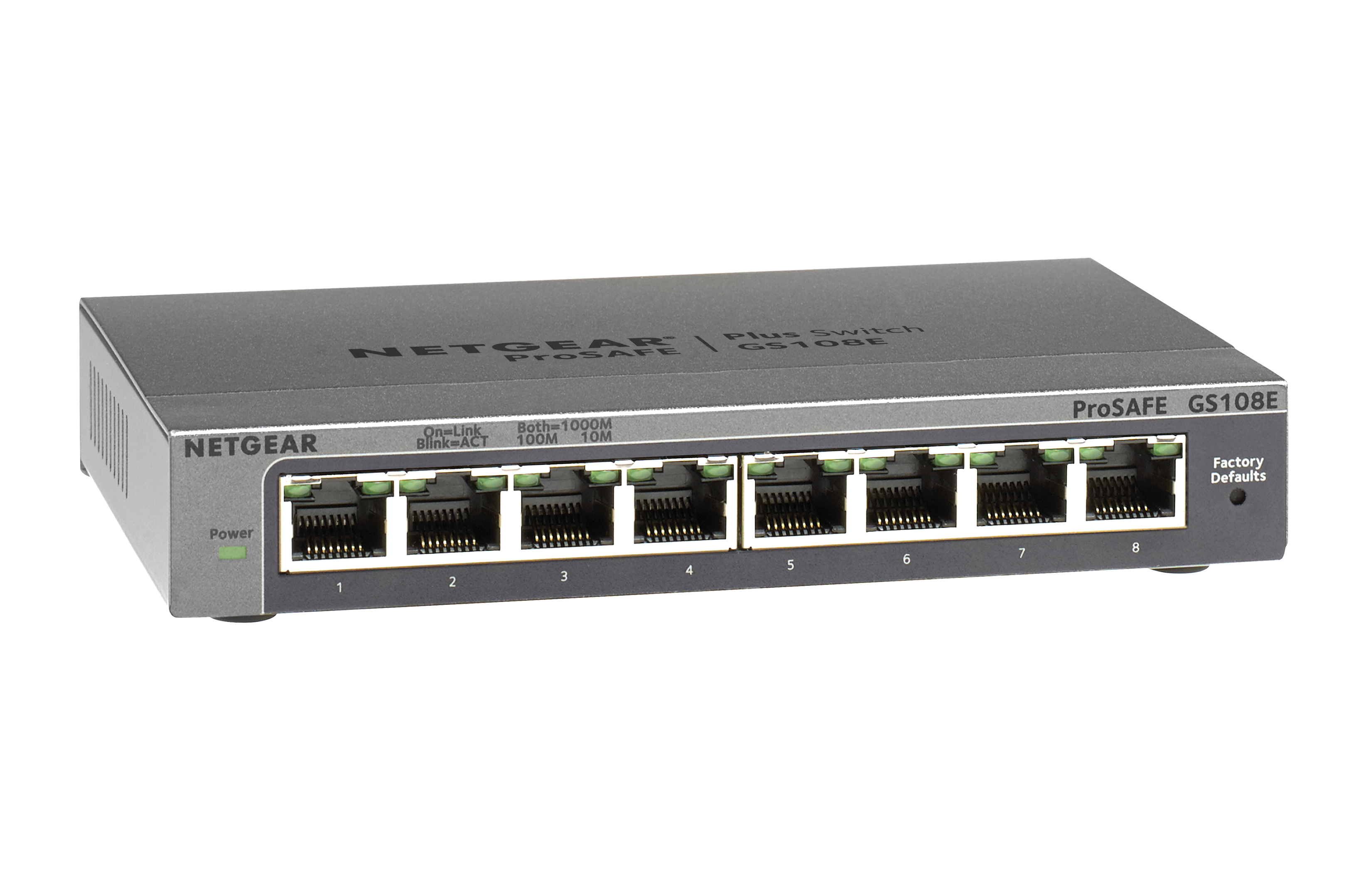 Image of NETGEAR GS108E Managed Gigabit Ethernet (10/100/1000) Black