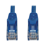 Tripp Lite N261-100-BL Cat6a 10G Snagless Molded UTP Ethernet Cable (RJ45 M/M), PoE, Blue, 100 ft. (30.5 m)