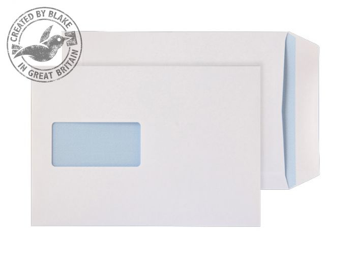Photos - Envelope / Postcard Blake White Window Self Seal Pocket C5 229X162mm 90gsm  13084/25 (Pack 25)