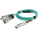 AddOn Networks JNP-100G-AOCBO-10M-AO InfiniBand/fibre optic cable QSFP28 4xSFP28 Aqua colour