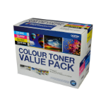 Brother N8AE00003 Value Pack includes 1x TN-251BK, 1x TN-255C, 1x TN-255M, 1x TN-255Y