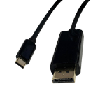 Videk USB 3.1 Type-C to DisplayPort Cable Black 4K 60Hz 1m -