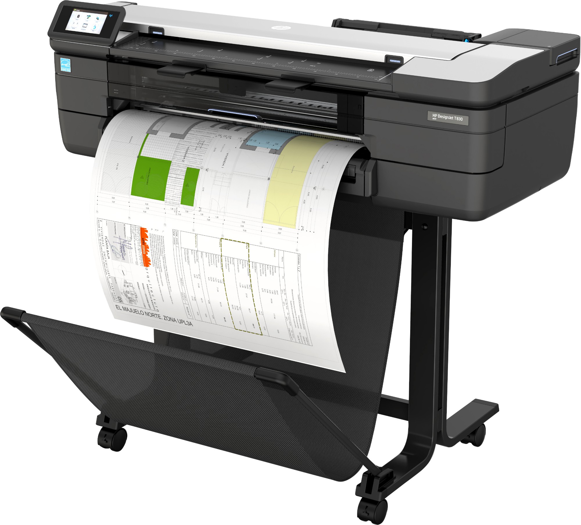 HP Designjet T830 24 large format printer Wi-Fi Inkjet Colour 2400 x ...