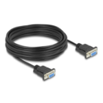 DeLOCK Serial Cable RS-232 D-Sub9 female to female with narrow plug housing 10 m