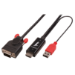 Lindy HDMI to HDMI adapter cable, 1m