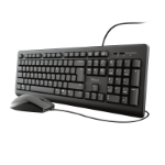 Trust Primo keyboard Mouse included Office USB German Black