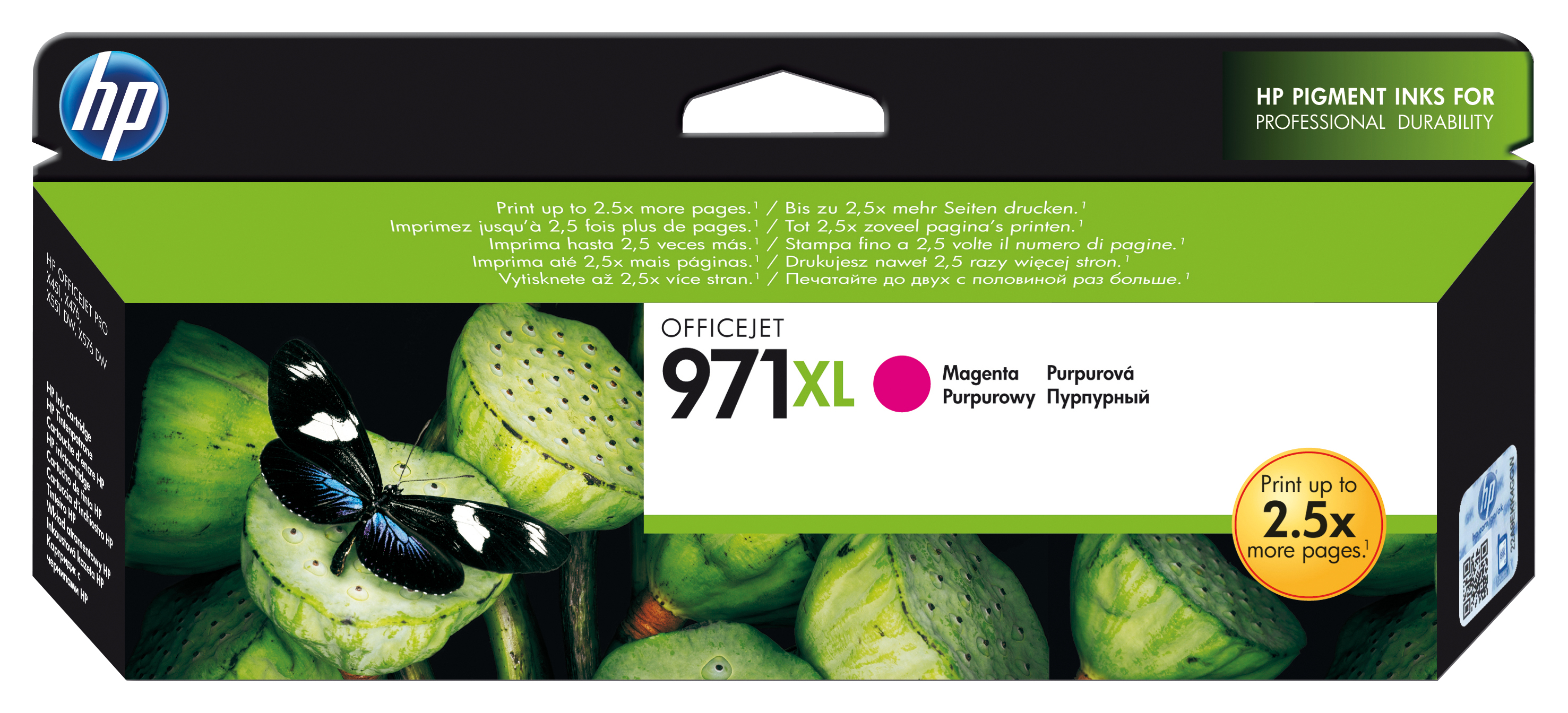 Image of HP CN627AE/971XL Ink cartridge magenta high-capacity, 6.6K pages...