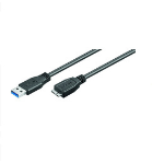 Microconnect USB 3.0, A-B Micro, 1m USB cable USB 3.2 Gen 1 (3.1 Gen 1) USB A Micro-USB B Black