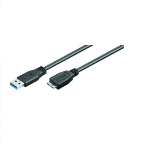 Microconnect USB3.0AB1MICRO USB cable USB 3.2 Gen 1 (3.1 Gen 1) 1 m USB A Micro-USB B Black