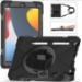 MAXCases Shield Case for iPad 7/8/9th gen (10.2in) with Hand strap shoulder strap & screen protector (Black)