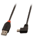 Lindy USB2.0 A/Mini-B 90 Degree 0.5m