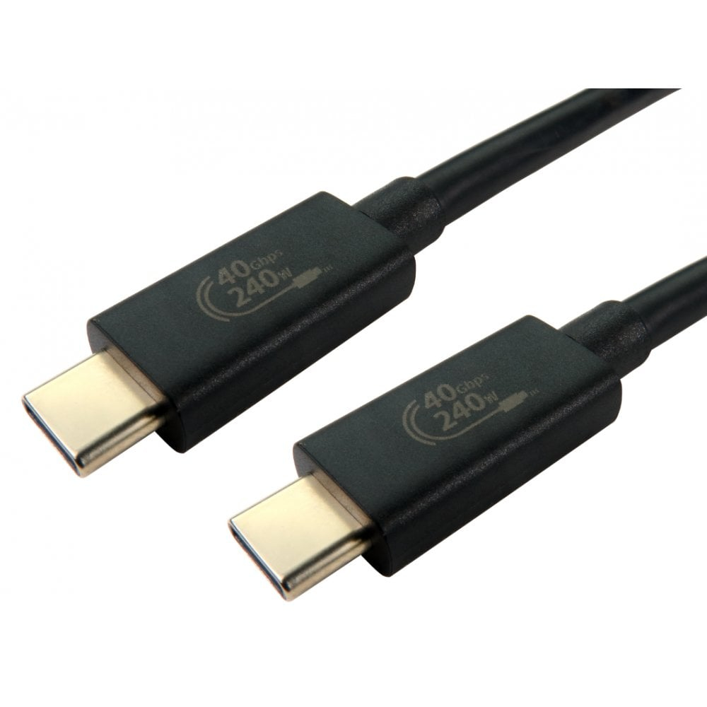 Image of Cables Direct USB4-5100E USB cable 1 m USB4 Gen 2x2 USB C Black