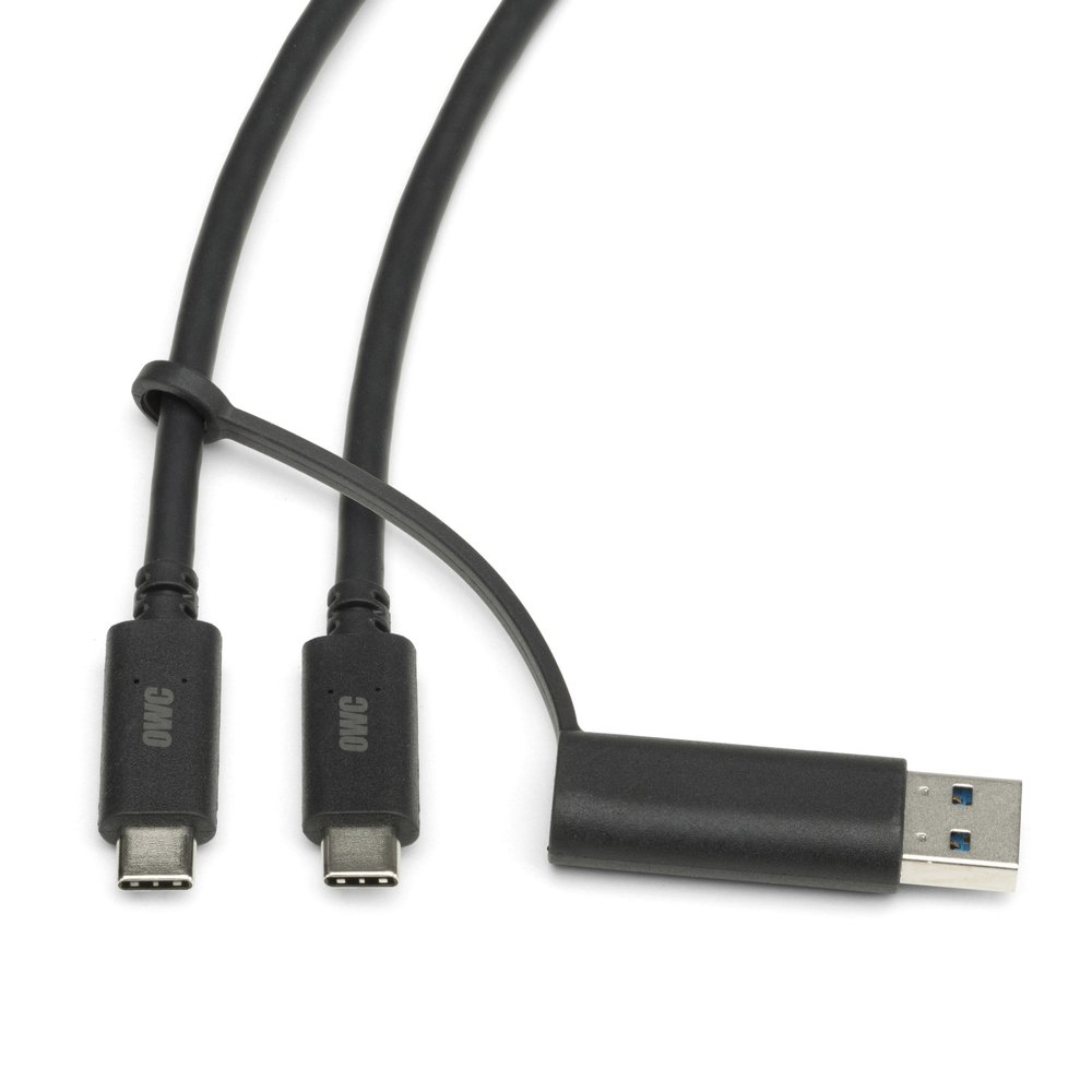 OWCTCCBLCA0.6M OTHER WORLD COMPUTING (OWC) 0.6 METER (24IN) OWC USB-C CABLE WITH TETHERED USB-A ADAPTER