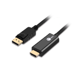 Siig CB-DP1R12-S1 video cable adapter 118.1" (3 m) HDMI Type A (Standard) DisplayPort Black