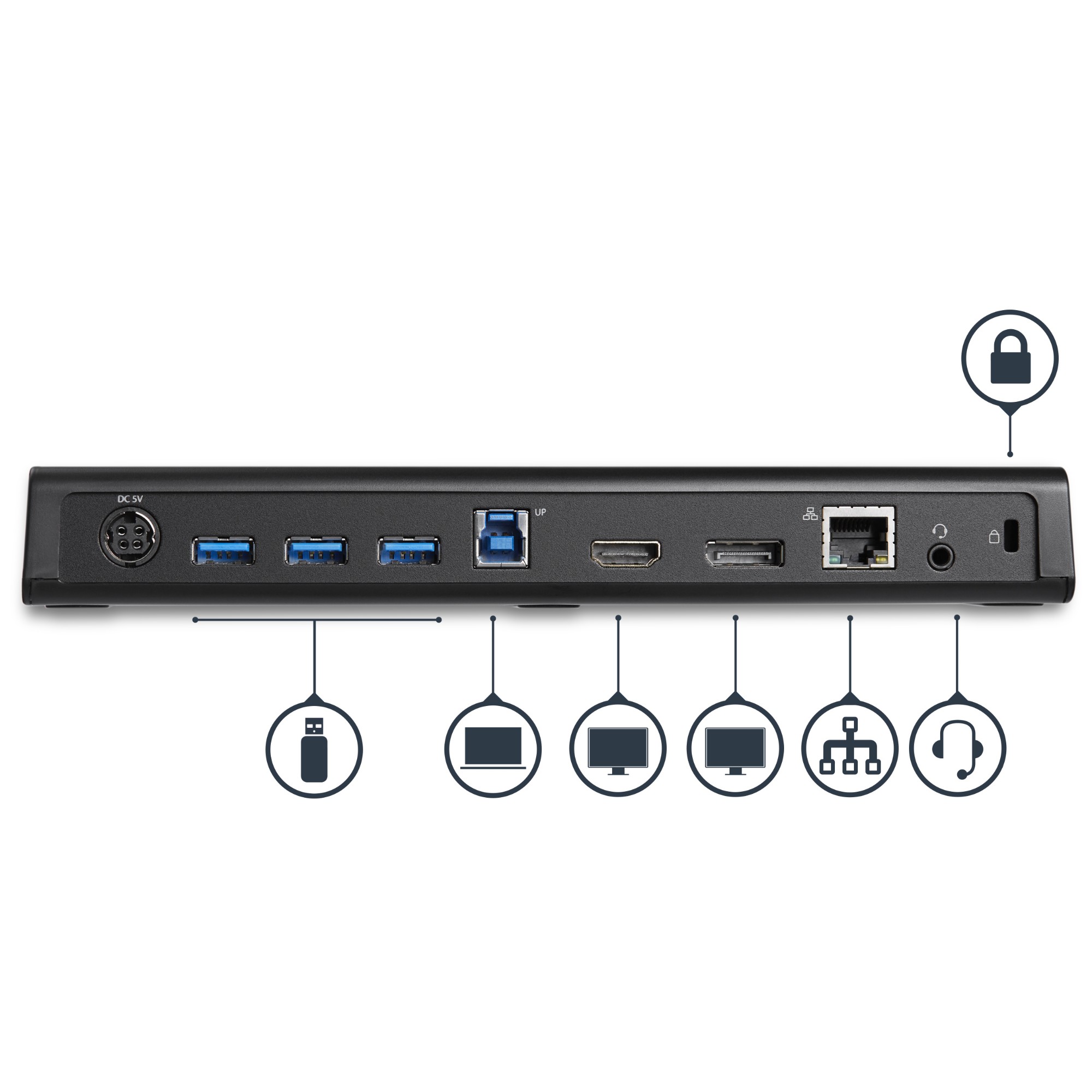 StarTech.com USB 3.0 Docking Station Dual Monitor with HDMI & 4K ...
