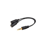 AddOn Networks HSMFF audio cable 7.87" (0.2 m) 3.5mm 2 x 3.5mm Black