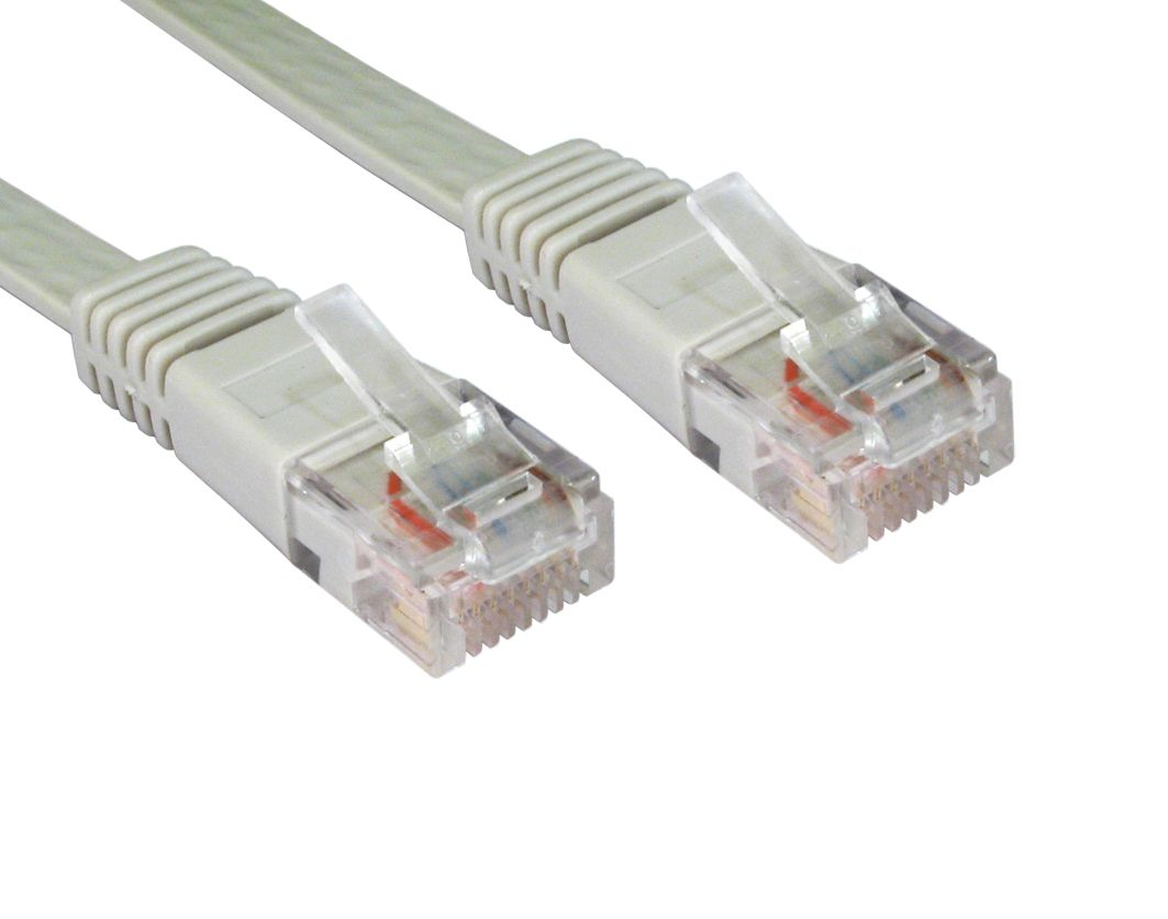 Cables Direct 3M CAT 5 E LSOH FLAT PATCH CBL-GRY-0 networking cable Grey Cat5e U/UTP (UTP)