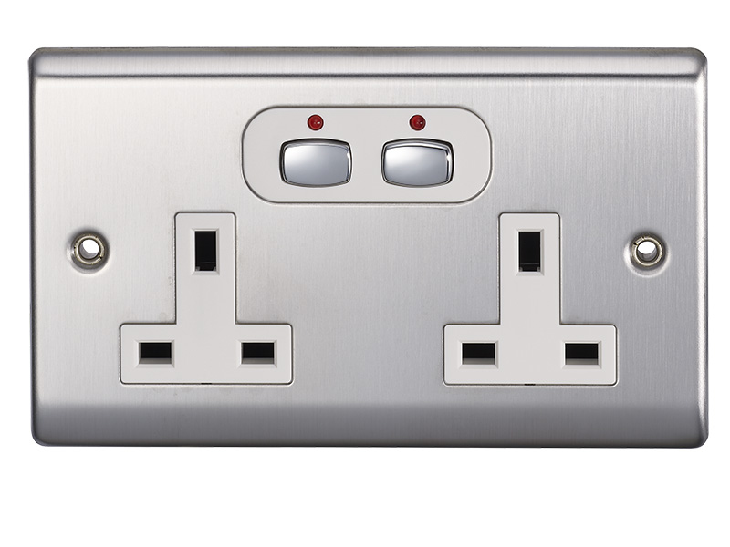 Image of EnerGenie Smart 6 mm Double socket-outlet Silver
