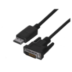 LAE Lanberg CA-DPDV-10CU-0010-BK video cable adapter 1 m DisplayPort DVI-D Black