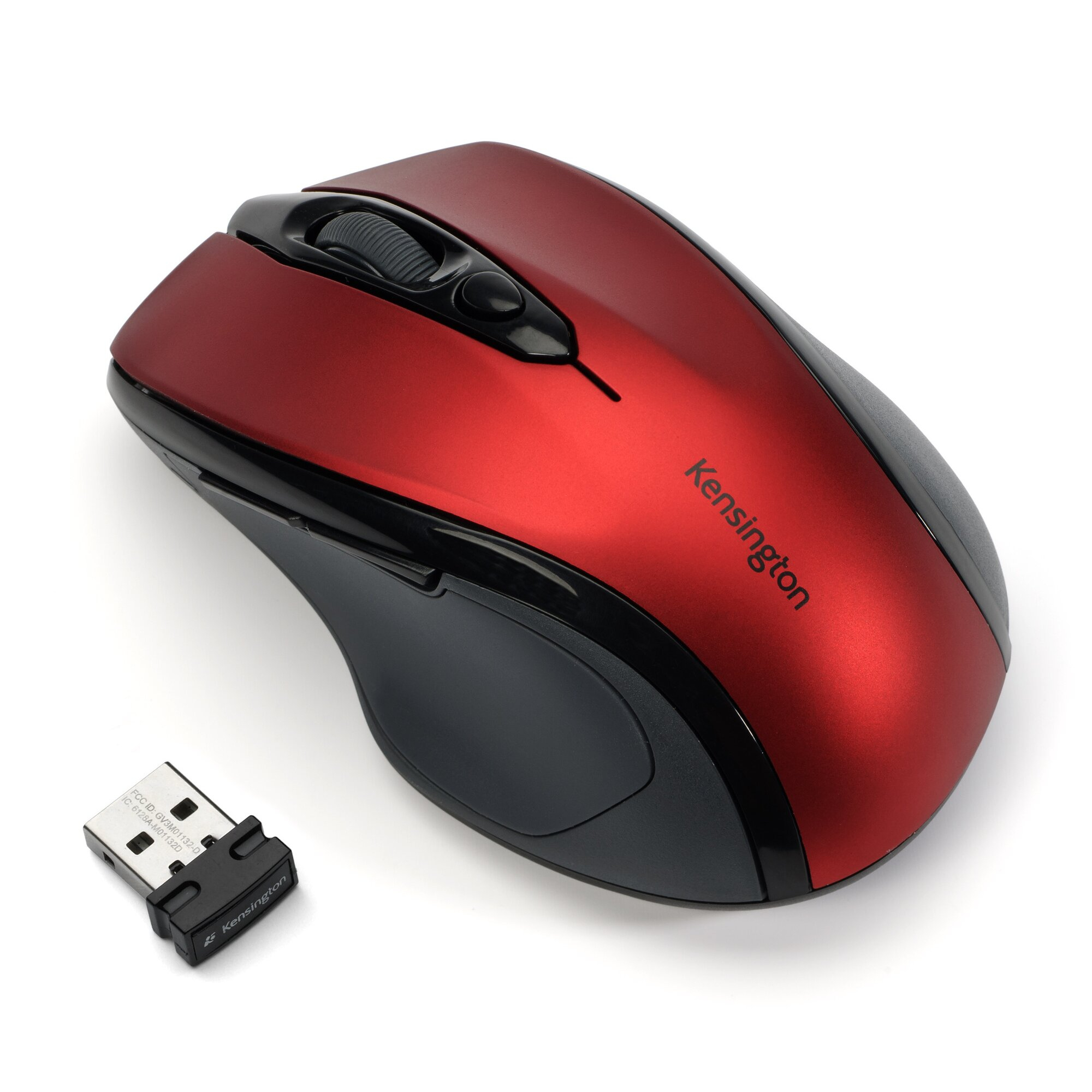 Kensington Pro Fit USB Wireless Mouse Mid-Size Red K72422WW
