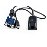 Vertiv Avocent MPUIQ-VMCHS toetsenbord-video-muis (kvm) kabel Zwart, Blauw 0,3556 m