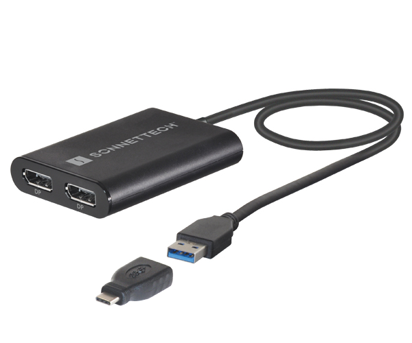 USB3-DDP4K Sonnet DisplayLink Dual DisplayPort Adapter for M1 Macs