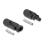 DeLOCK DL4 Solar Connectors for cables for crimping, male and female, black 2 pcs