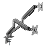 Gembird MA-DA2-05 monitor mount / stand 81.3 cm (32") Grey Desk