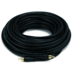 Monoprice 50ft Coaxial RCA Cable M/M coaxial cable 600" (15.2 m) Black