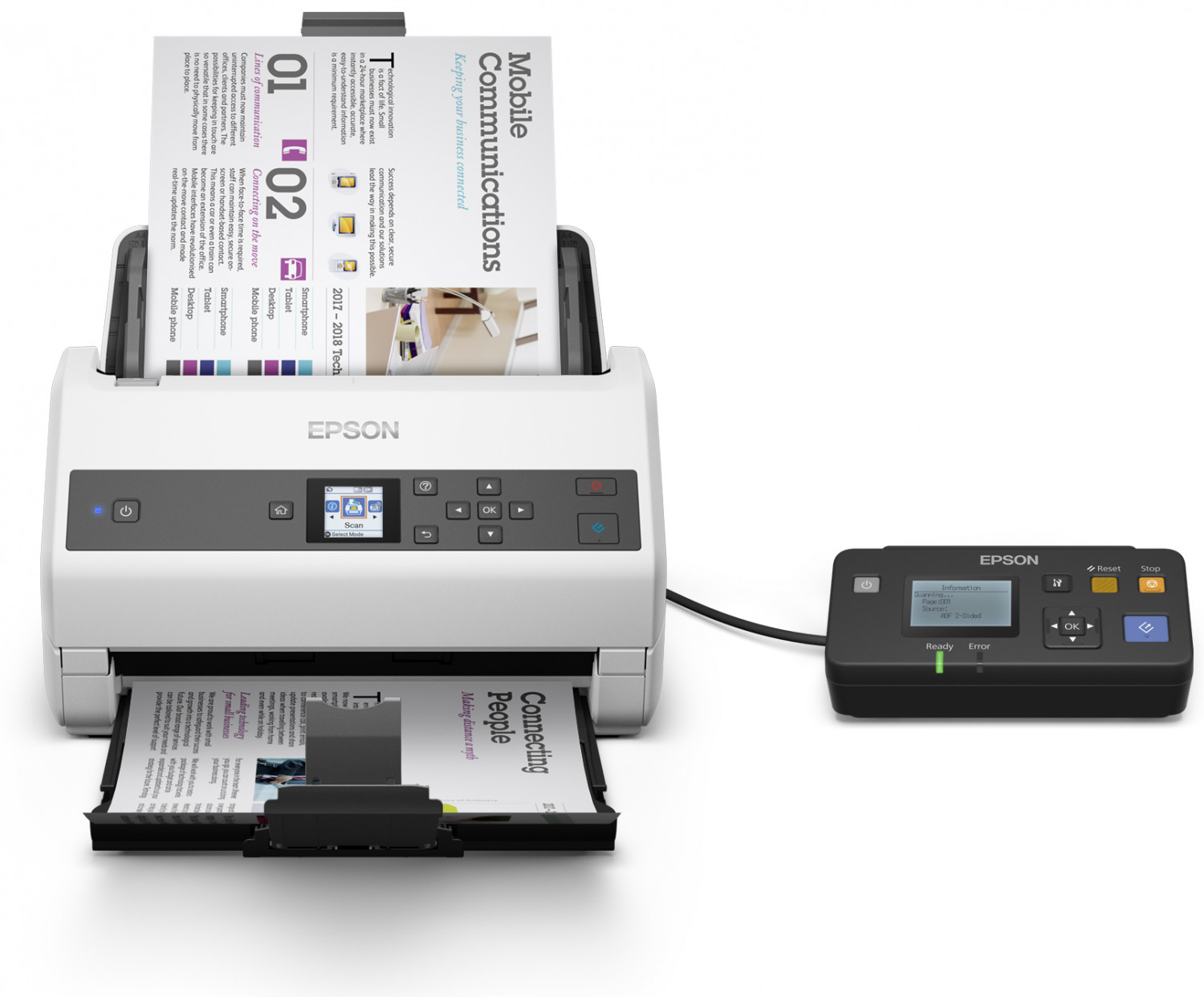 Epson WorkForce DS-870 600 x 600 DPI Sheet-fed scanner Black, White A3