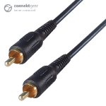 connektgear 2m RCA/Phono Audio/Video Cable - Male to Male - Gold Connectors