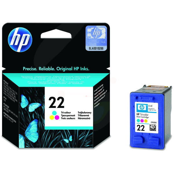HP C9352AE#231/22 Printhead cartridge color Blister with security. 165