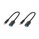 Conceptronic ABBY11B USB-C to USB-A OTG Adapter 2-Pack, 20cm