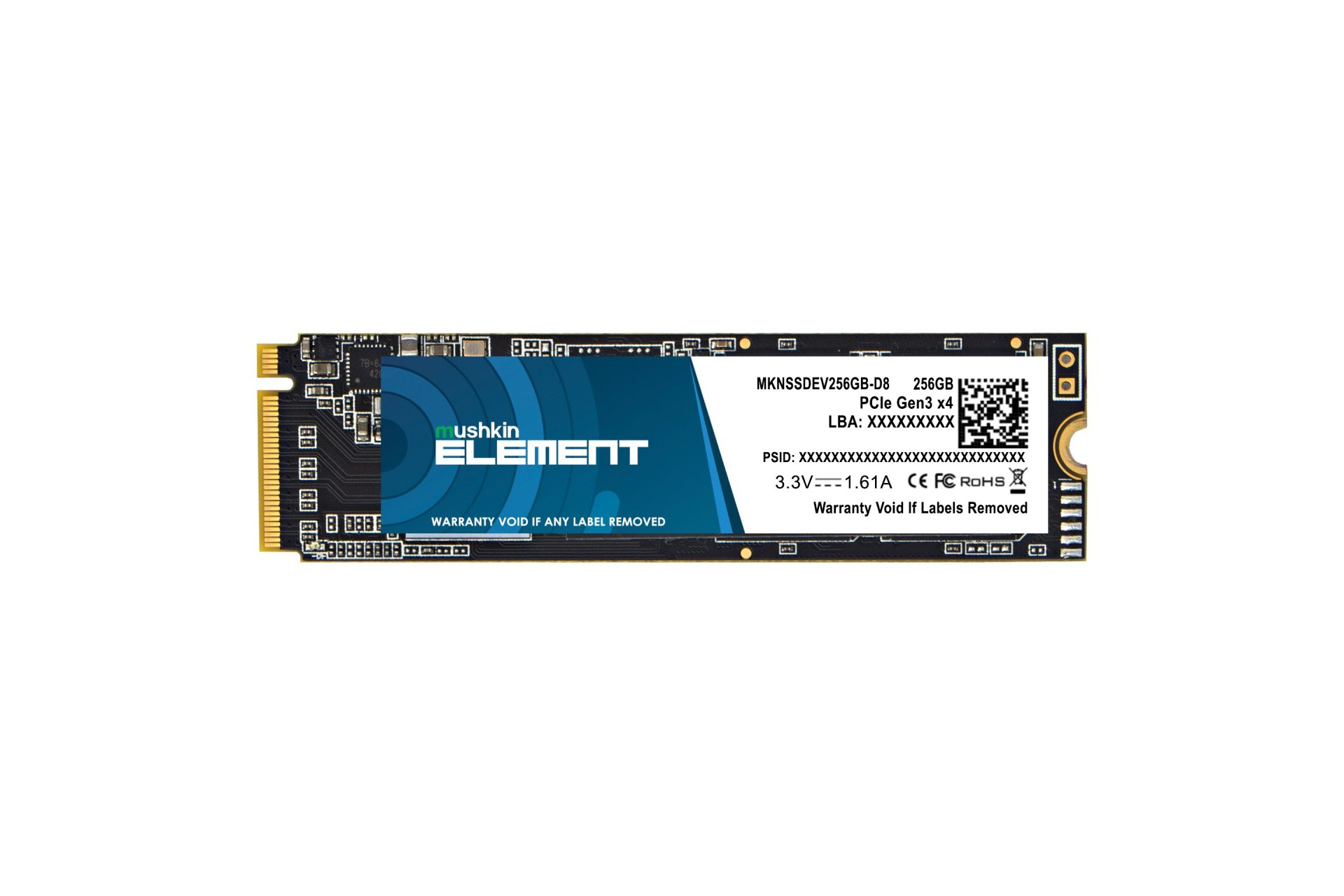 Image of Mushkin Element M.2 256 GB PCI Express 3.0 3D NAND NVMe