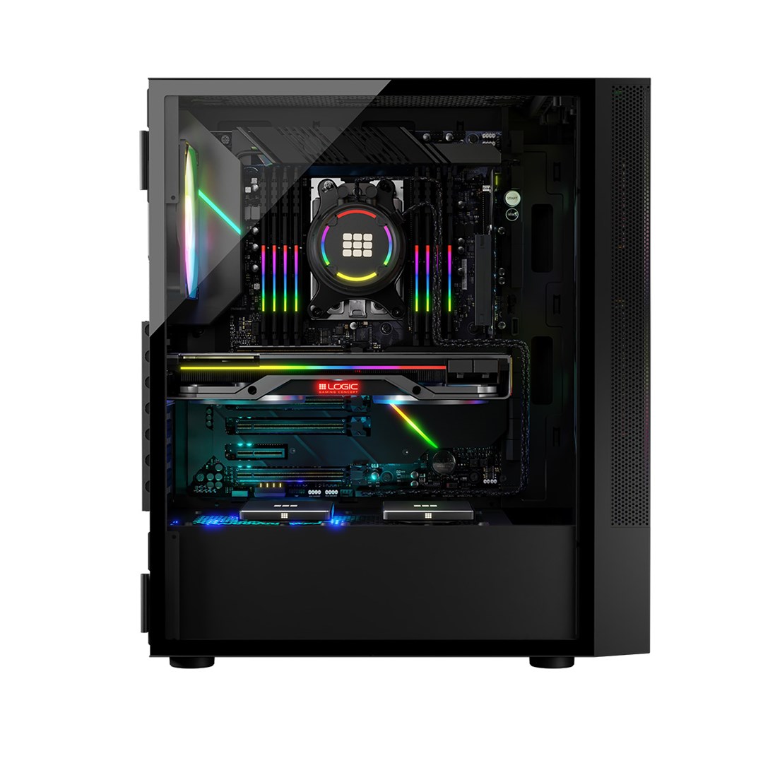 LGC Logic ARYA  ARGB MINIDI USB 3.0 Case Black