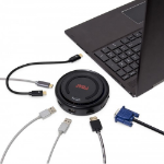 SYBA SY-CHG50120 laptop dock/port replicator USB 3.2 Gen 1 (3.1 Gen 1) Type-C Black