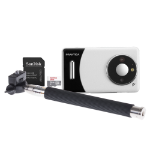 Praktica DZ13 Digital Camera 13MP CMOS Sensor HD Video Wide Angle Lens - Camera + Sandisk 32GB MicroSD Card + Selfie Stick