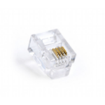 Gembird MP-6P4C/100 wire connector Gold, Transparent