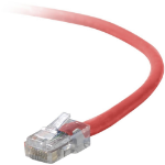 Belkin Cat5e Patch Cable, 3ft, 1 x RJ-45, 1 x RJ-45, Red networking cable 35.4" (0.9 m)