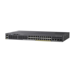 Cisco Catalyst 2960X-24PD-L Network Switch, 24 Gigabit Ethernet Ports, 370W PoE Budget, two 10 G SFP+ Uplink Ports, Enhanced Limited Lifetime Warranty (WS-C2960X-24PD-L)