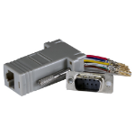 Cablenet RJ45-D9 Male Modular Adaptor Grey