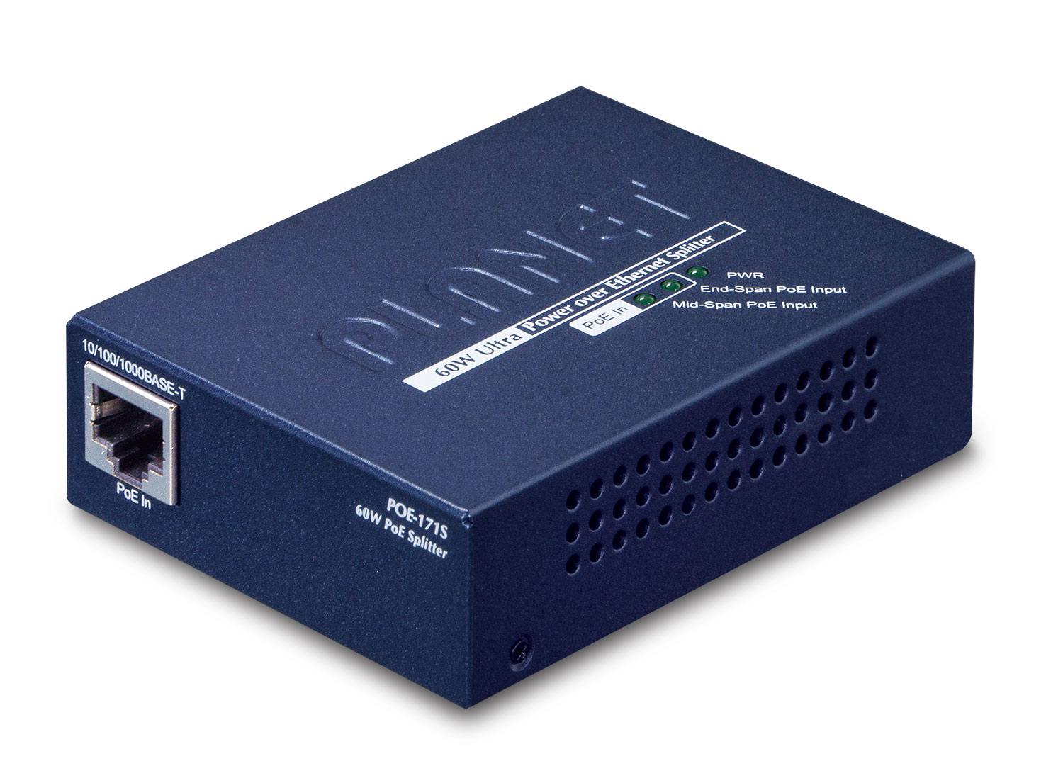 Image of PLANET POE-171S network splitter Blue Power over Ethernet (PoE)
