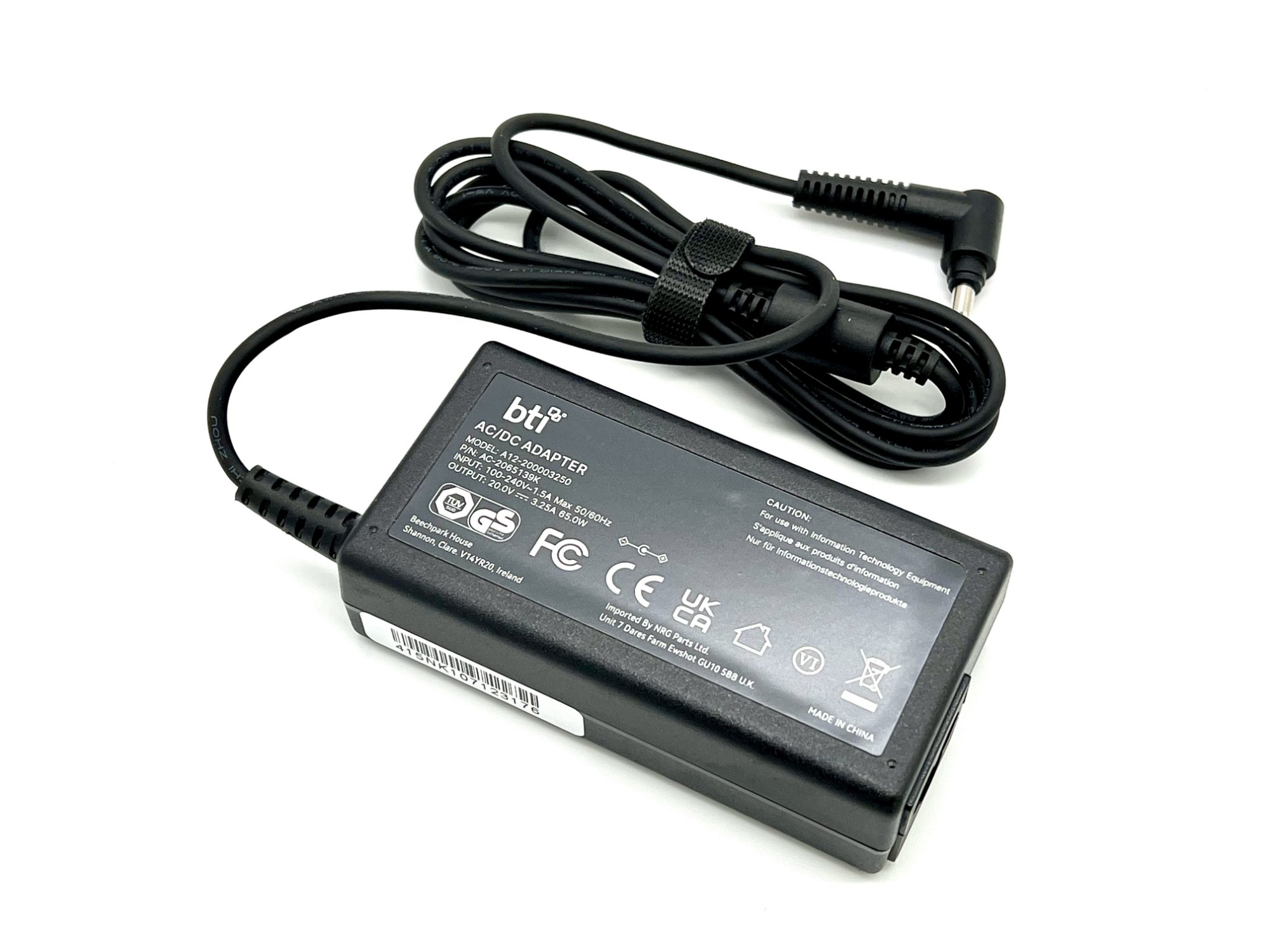 Bti 65W Ac Adapter For Lenovo Laptops With 4.0Mm X 1.7Mm Connector
