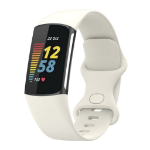 Fitbit Charge 6 Silicone watch strap - White